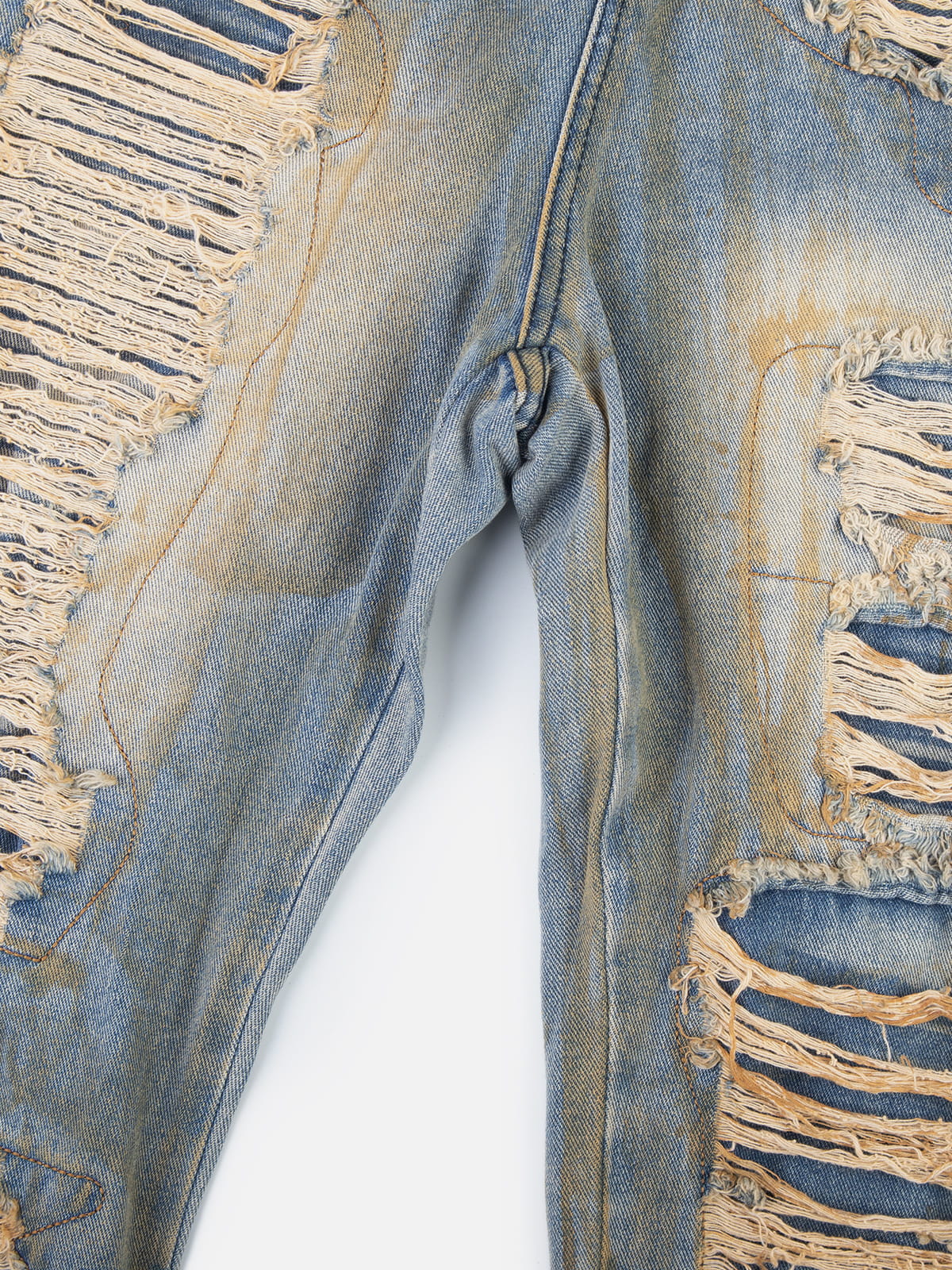 Aelfric Eden Distressed Washed Baggy Barrel Jeans
