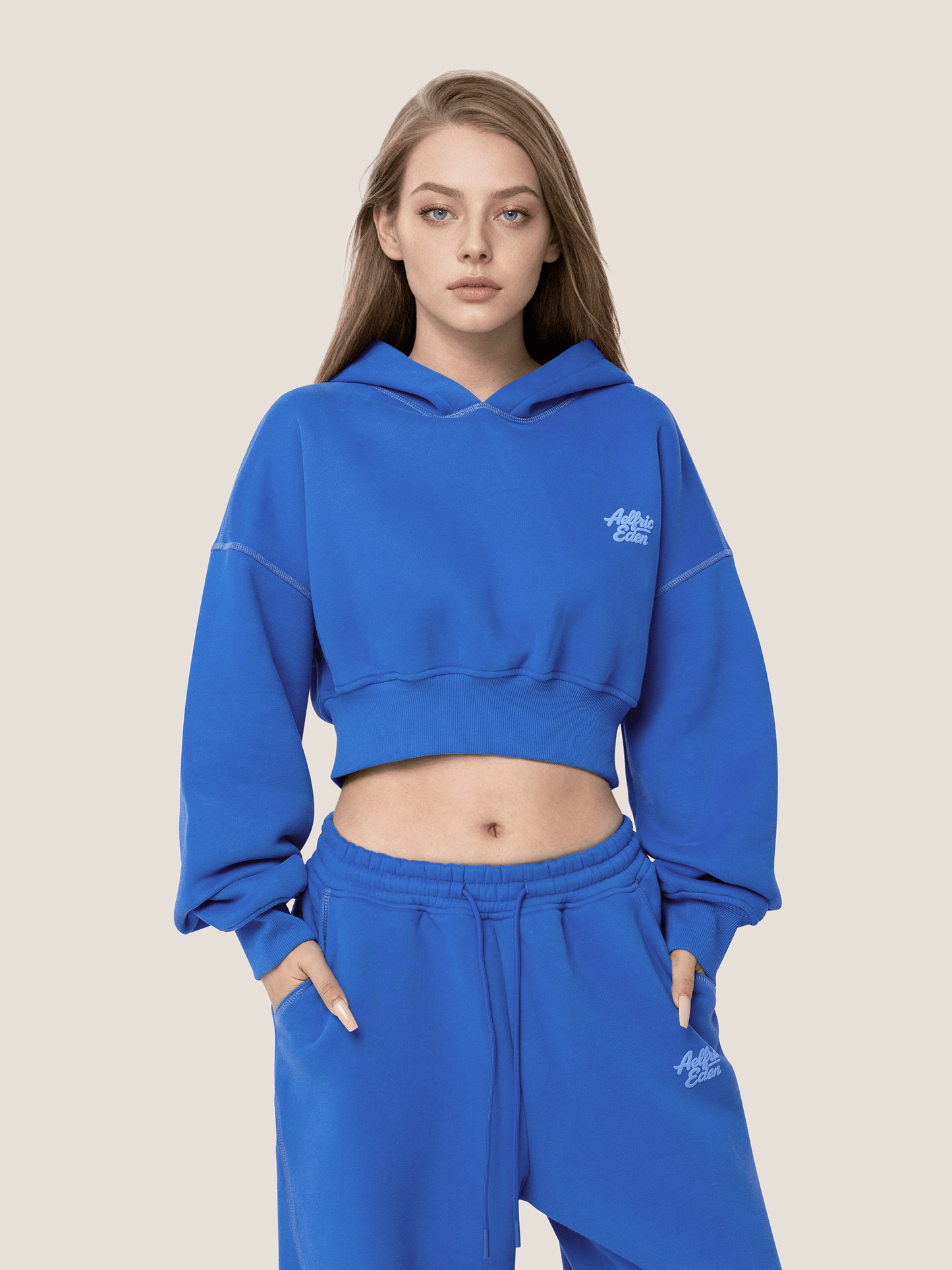 Soufflé Cropped Cloud Hoodie Sets