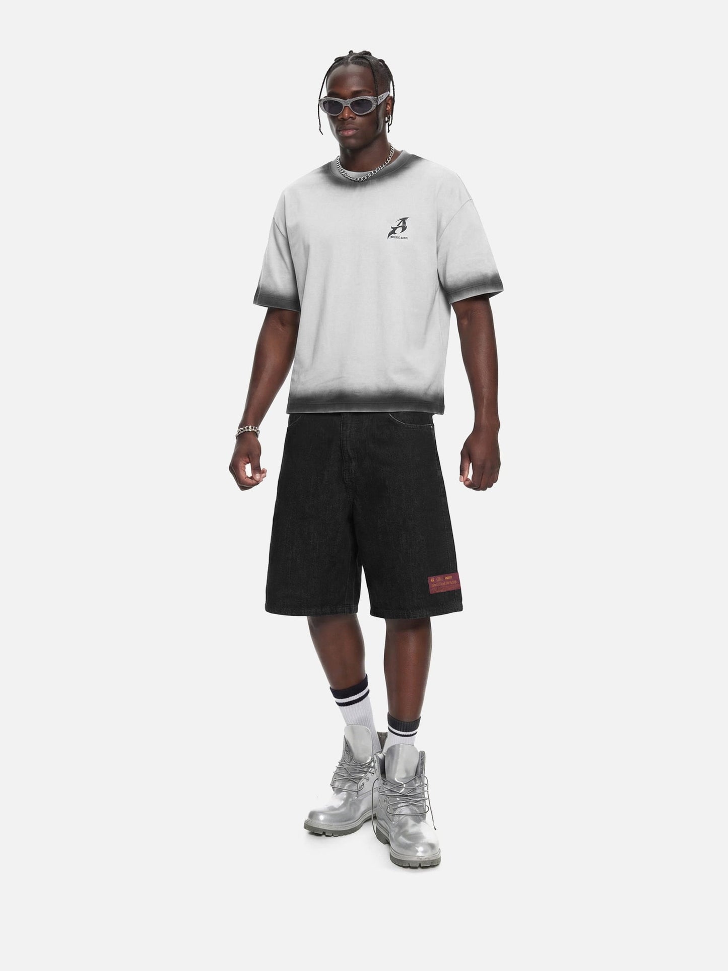 Aelfric Eden Boxy Spray Fade Star Tee