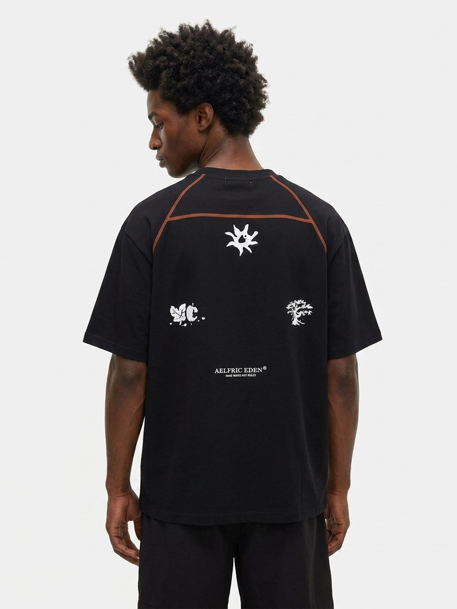 Breezy Oversized Feather Tech Tee