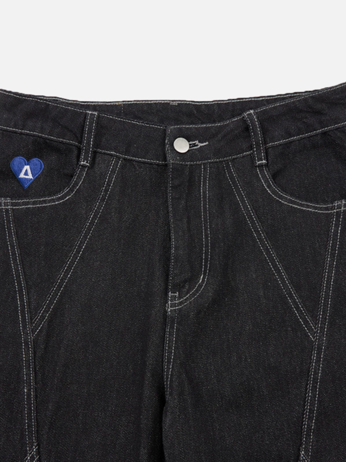 Aelfric Eden Contrast Stitch Baggy Barrel Jeans