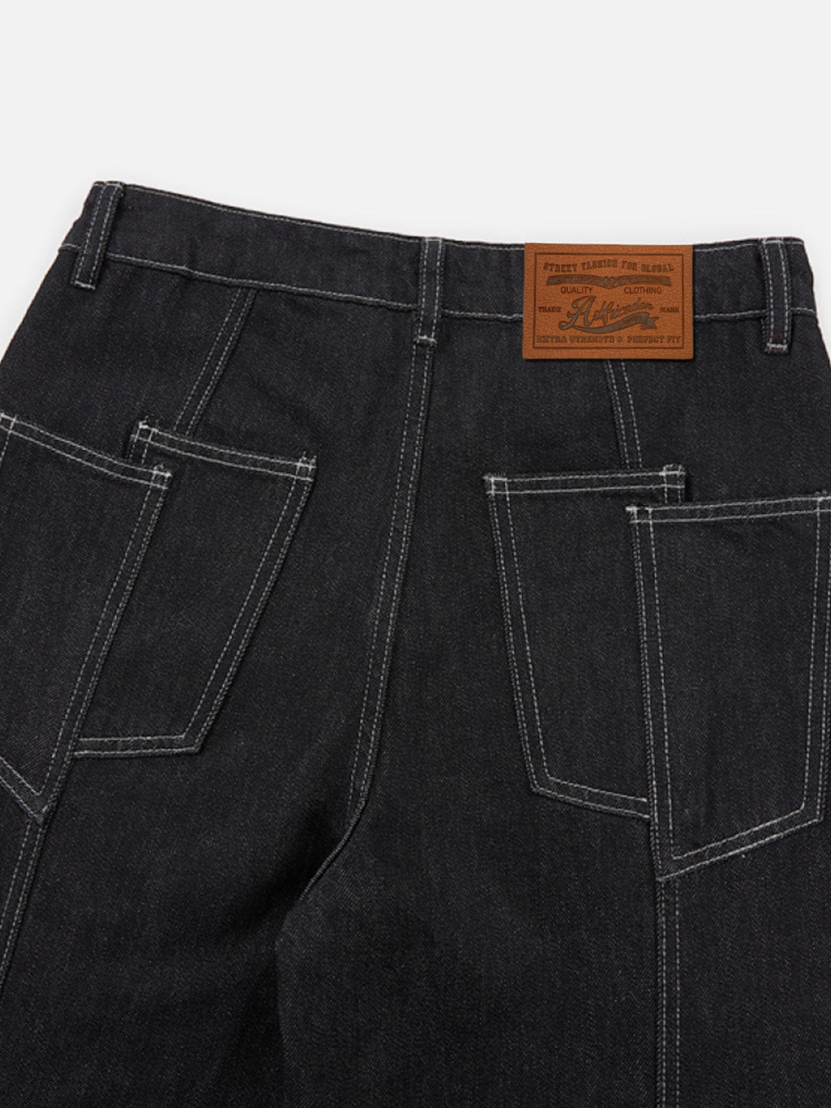 Aelfric Eden Contrast Stitch Baggy Barrel Jeans