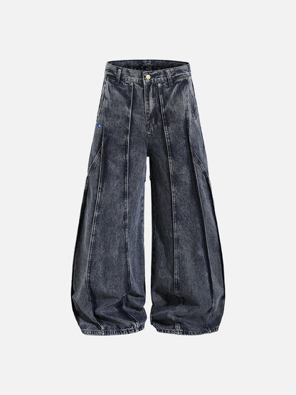 Aelfric Eden Pleated Baggy Barrel Jeans