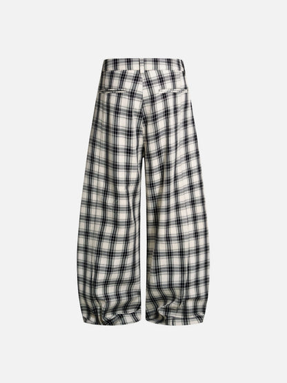 Aelfric Eden Plaid Baggy Barrel Pants