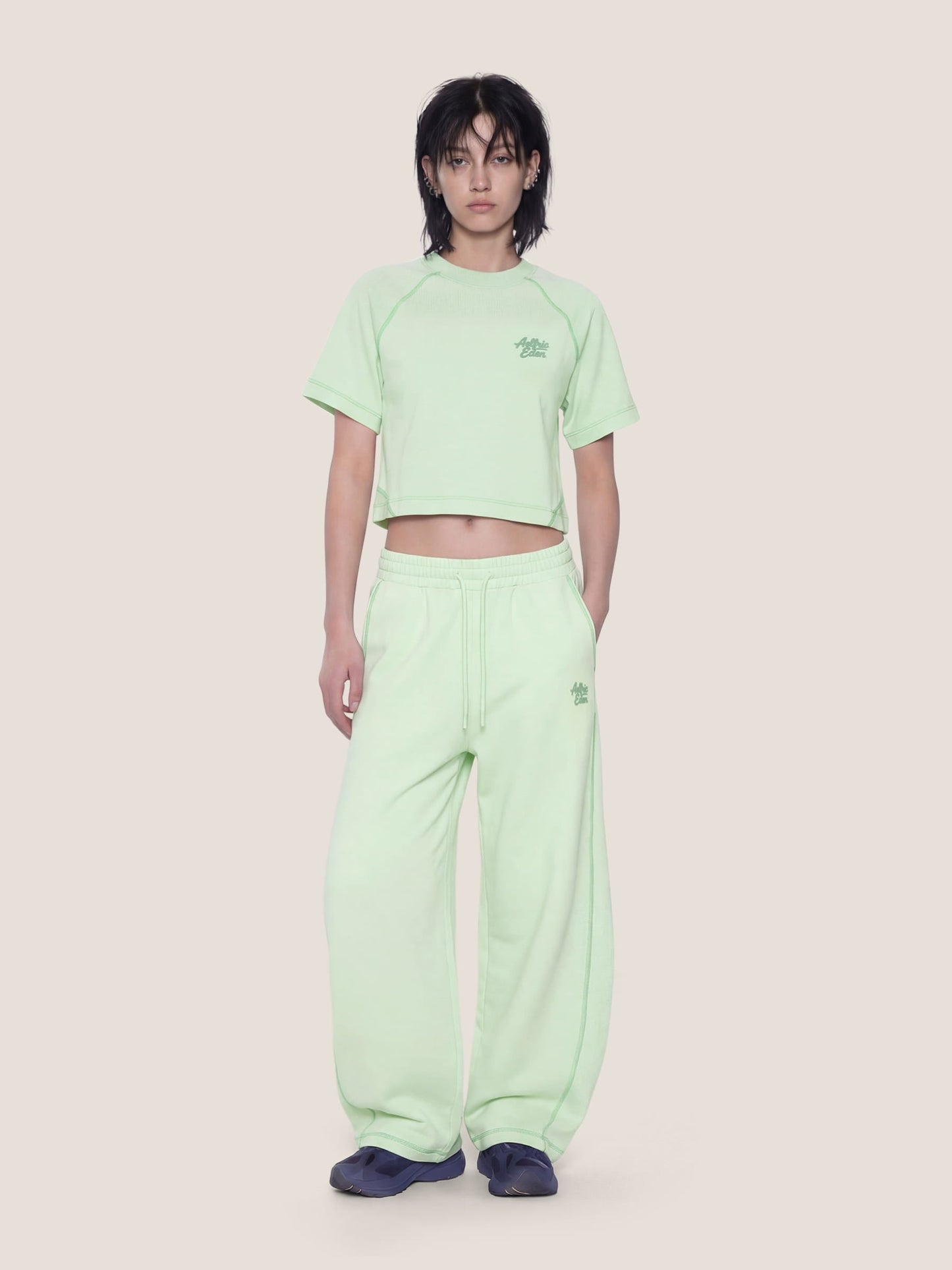 Cloud Cropped Sweat Set
